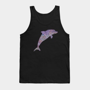 Graffiti Wall Dolphin Tank Top